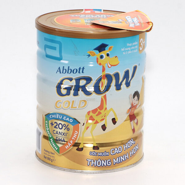 8886451071392 Sua Grow 3 900G 1 1 Sữa Abbott Grow Gold 3+900G (3-6 Tuổi)