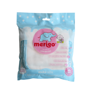 Khăn sữa Merigo (10 cái/gói) - Hồng