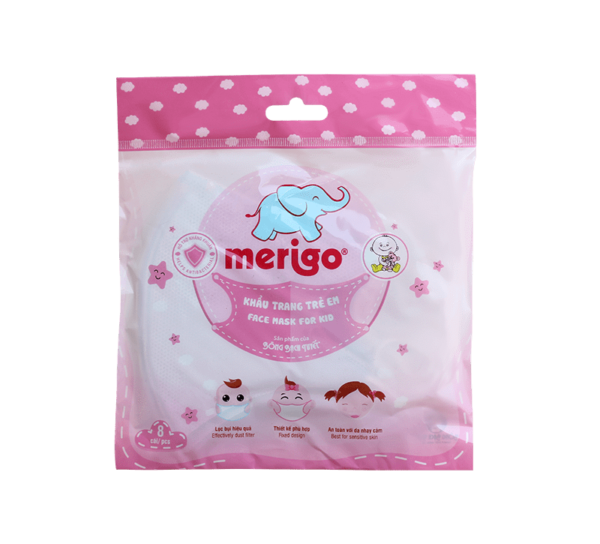 Khăn Sữa Merigo (10 Cái/Gói) - Hồng
