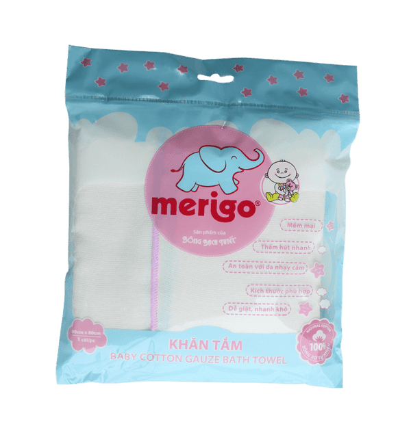 Khăn Sữa Tắm Merigo Cho Bé