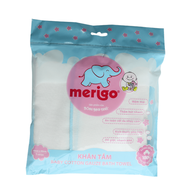 Khăn Sữa Tắm Merigo Cho Bé