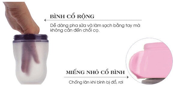 Bo Hai Binh Silicone Comotomo 150Ml Hong 7 Medium Bình Sữa Comotomo 150Ml Hồng (Set 2 Cái, Bán Lẻ 1 Cái)
