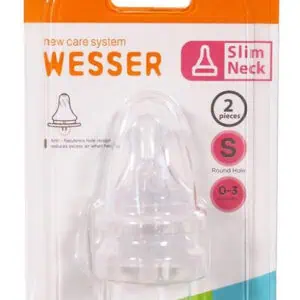 Núm ty Wesser cổ hẹp size S (0-3 tháng)