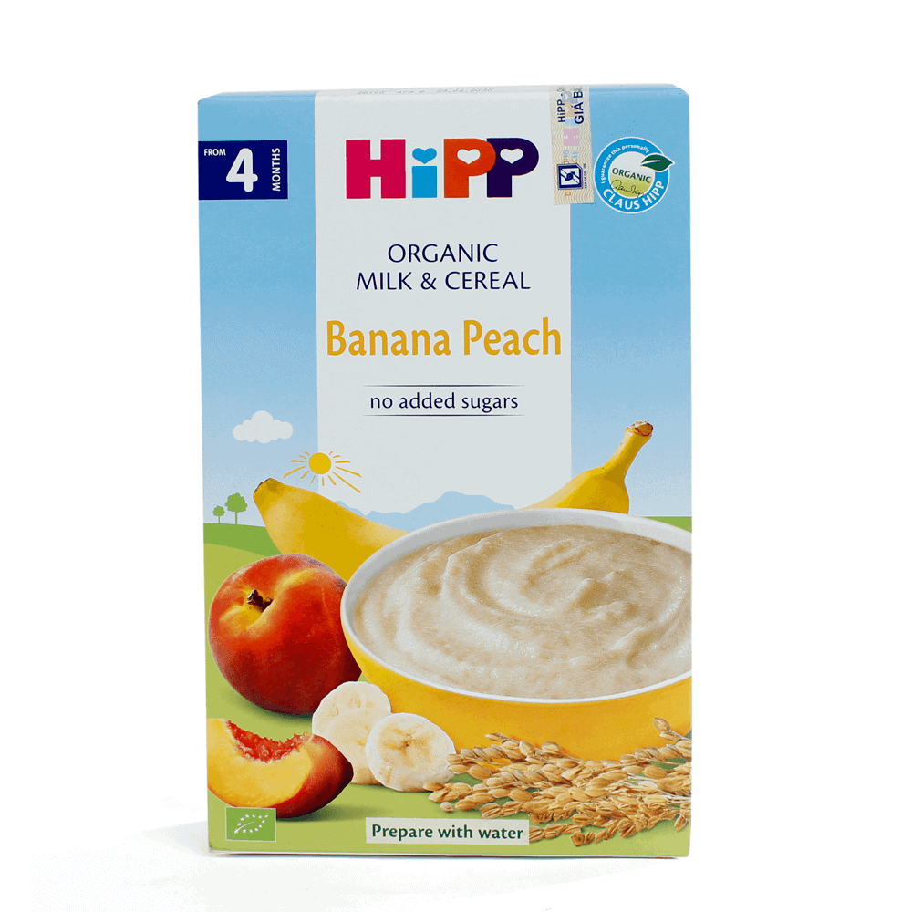 Bot Sua Dd Hoa Qua Hipp Organic Chuoi Dao 250G Bột Sữa Dd Hoa Quả Hipp Organic - Chuối, Đào 250G