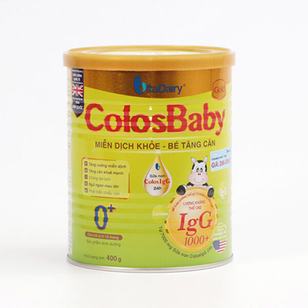 8936170700018 Sua Colosbaby 0 400G Medium Sữa Bột Colosbaby Gold 0+ 400G (Trẻ Từ 0 – 12 Tháng)