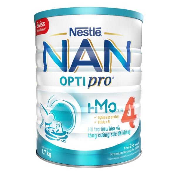 Sữa Bột Nan Optipro 4 - 1.7Kg, Hmo (2-6 Tuổi)