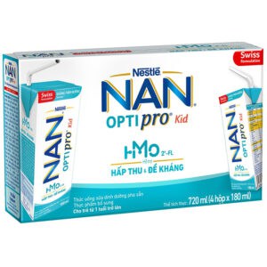 Sữa pha sẵn Nestlé NAN OPTIPRO Kid 180ml (Lốc 4 hộp -  thùng 6 lốc)-(cho bé trên 1 tuổi)