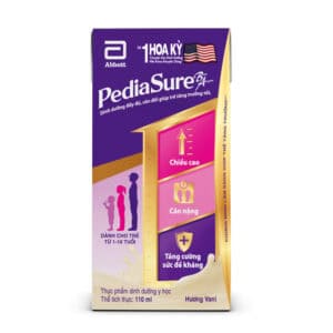 Sữa pha sẵn PediaSure hương vani (110ml/hộp) - ( lốc 4 hộp - thùng 12 lốc)