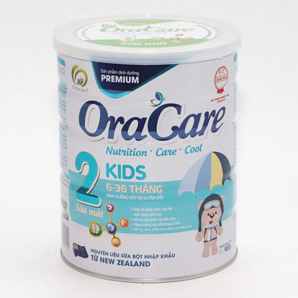 002 Sua Oracare Kids 2 900G 1 Medium Sữa Bột Oracare Kids Lon 900G - Cho Trẻ Từ 6 - 36 Tháng Tuổi.