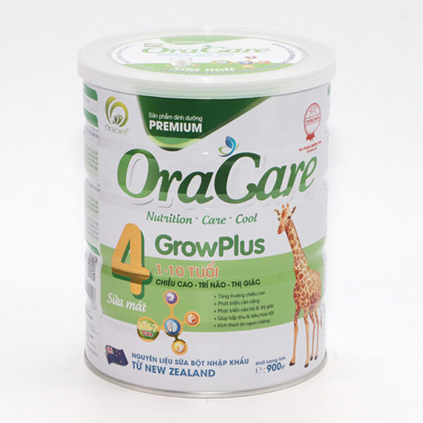 004 Sua Oracare Growplus 4 900G Sữa Bột Oracare Growplus 4 - 900G (Dành Cho Trẻ Từ 1 Đến 10 Tuổi)
