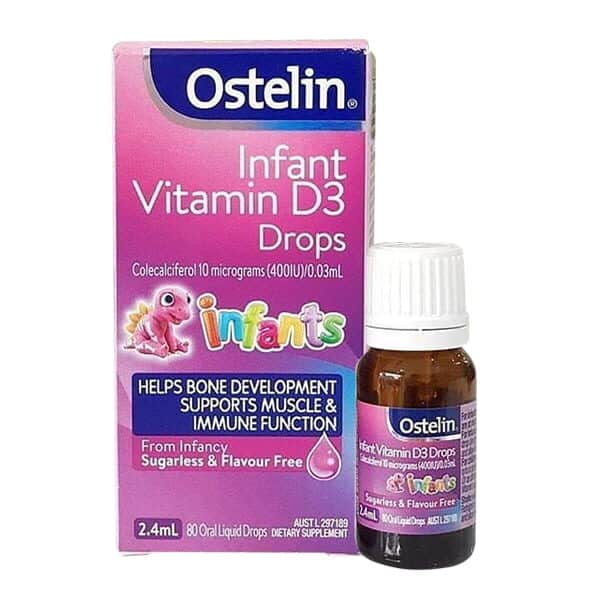 1Dd8621C395D2Bb085C4Ccc3Eabc4702 Medium Vitamin D3 Drops Ostelin Cho Trẻ Từ Sơ Sinh 2.4Ml