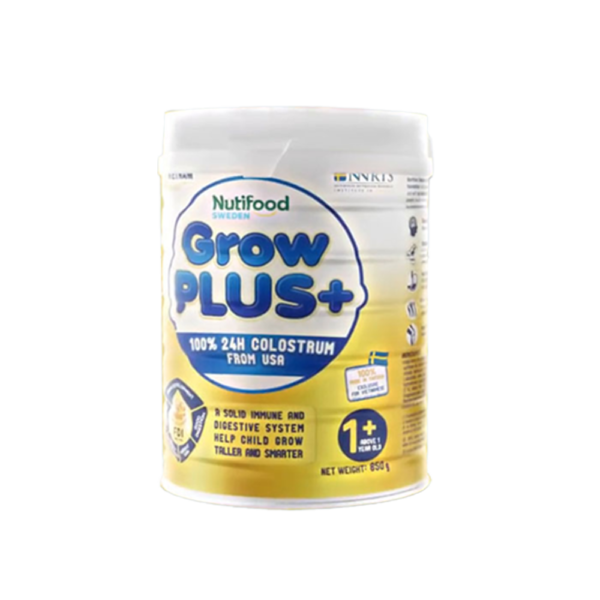 Sua Grow Plus Vang Moi Removebg Preview Sữa Bột Growplus+ Vàng – Sữa Non Tăng Đề Kháng Trên 1 Tuổi Lon 850G