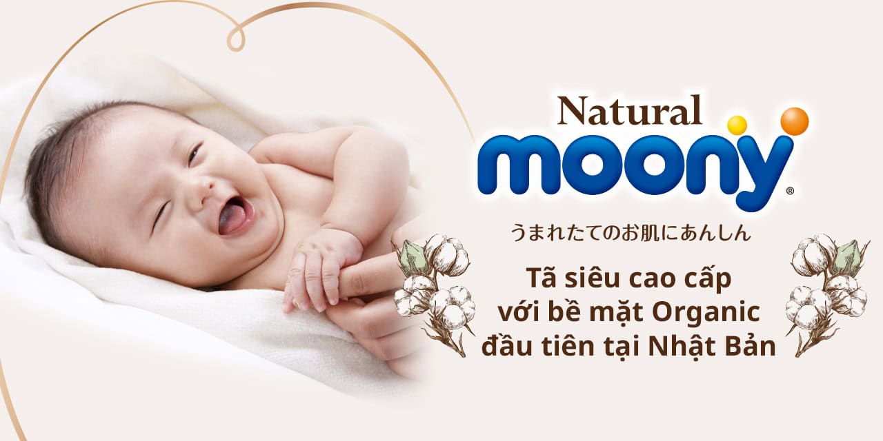 Moony Natural Dán Size S 58 Miếng (4-8Kg)