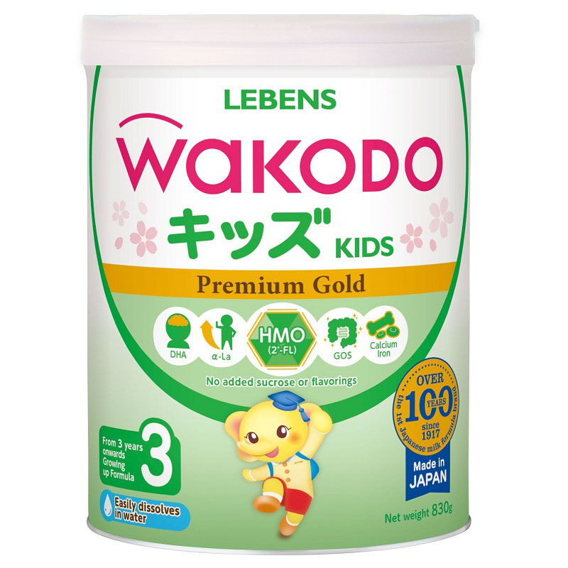 Sữa Bột Wakodo Kids 3 830Gr (Trên 3T)
