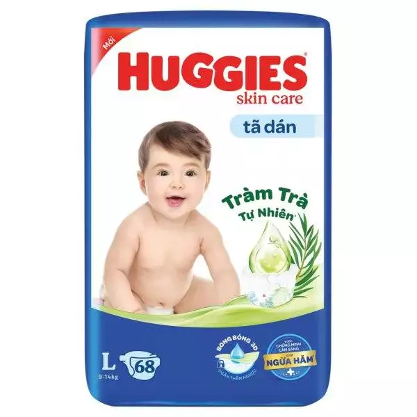 Bim Ta Dan Huggies Size L 68 Mieng Cho Be 8 13 Kg 5 Huggies Tã Dán L-68 Skin Care (Bịch)