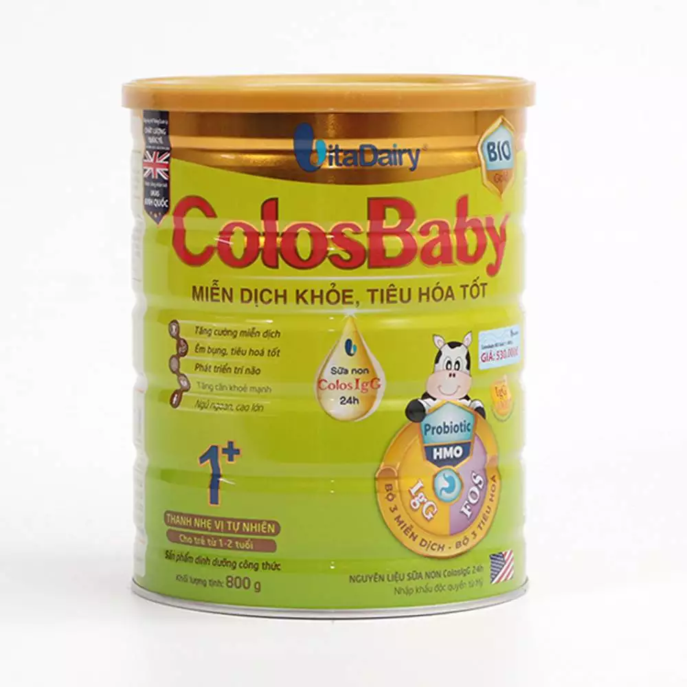 8936170701152 Sua Colosbaby 1 Bio 800G Combo 2 Lon Sữa Bột Colosbaby Bio Gold 1+ (800Gr, 1-2 Tuổi)