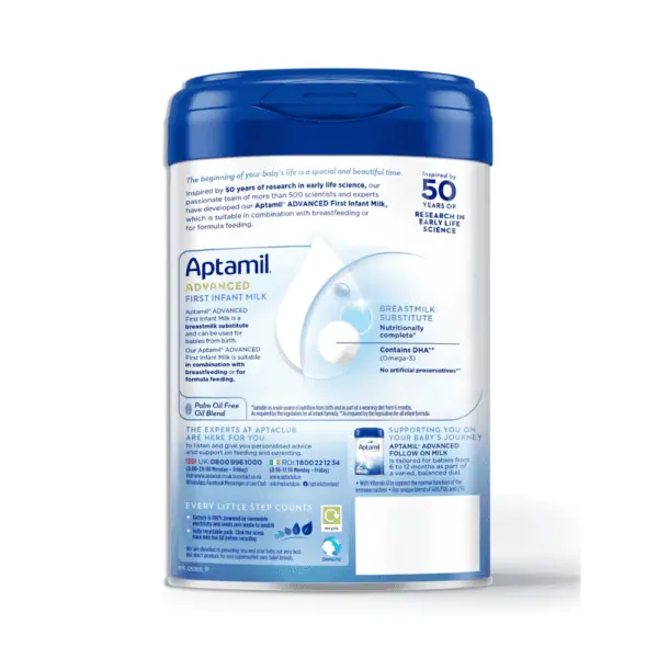 1 2 Sữa Aptamil Advanced Anh Số 1 800G (0-6 Tháng)
